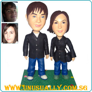 Full Custom Casual Attire Couple Figurines